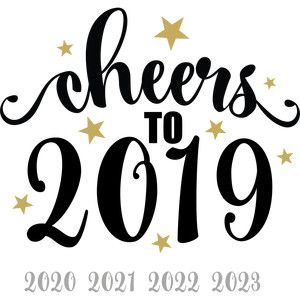 cheers to 2019 Cricket Projects, Printable Patterns, Silhouette Design, Art Craft, Design Project, Design Store, Silhouette Studio, Design Projects, Craft Projects