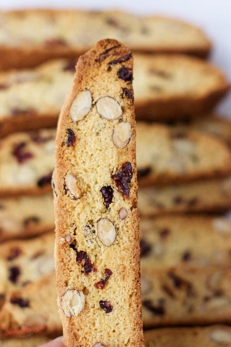 Almond Cranberry Biscotti, Biscotti Recipe Easy, Almond Biscotti Recipe Easy, Christmas Biscotti Recipe, Cranberry Biscotti Recipe, Recipe With Cranberries, Cranberry Almond Biscotti, Best Biscotti Recipe, Easy Biscotti Recipe