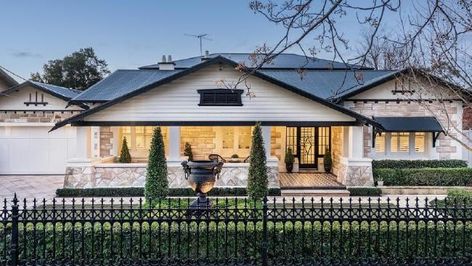 Brick Bungalow Exterior, Australian Bungalow, Luxurious Bungalow, 1920s Bungalow, Modern Shed, Architecture Collection, Luxury Garage, Wagga Wagga, Bungalow Exterior