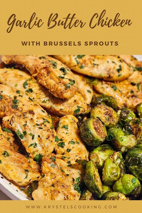 Check out my Butter Chicken and Brussels Sprouts! This quick and easy dinner idea features juicy tender chicken, crisp Brussels sprouts, and a symphony of garlic butter goodness. It's not just a meal; it's a mouthwatering experience! Want more of these delectable meals? Craving endless inspiration? Save this Pin to your collection and savor the flavor of creativity whenever you need it! Click that save button now! Healthy Dinner Recipes With Brussel Sprouts, Dinner With Brussel Sprouts Dishes, Brussels Sprouts With Chicken, What To Cook With Brussel Sprouts, Brussels And Chicken, Meal With Brussel Sprouts, Food With Brussel Sprouts, Chicken And Brussels Sprouts Recipes, Brussels Sprouts And Chicken Recipe