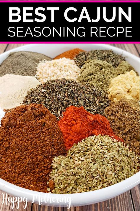 Cajun Shrimp Fried Rice, Cajun Seasoning Recipe, Cajun Seasoning Mix, Cajun Spice Mix, Homemade Cajun Seasoning, Homemade Spice Mix, Spice Blends Recipes, Cajun Dishes, Boiled Food