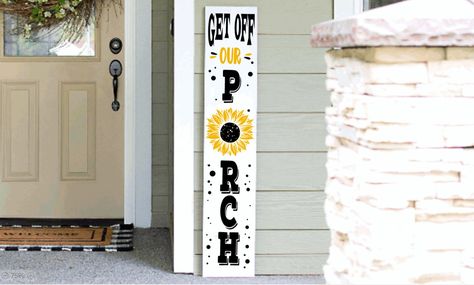 Excited to share the latest addition to my #etsy shop: Get off my Porch | Funny Porch Sign | Funny Sarcastic All Season Porch Sign Leaner | Go Away| Unwelcome Sign | Welcome Sign https://etsy.me/3ym0XsJ #black #rectangle #no #yellow #unframed #entryway #wood #allseason All Season Porch, Summer Porch Signs, Porch Leaners, Welcome Signs Front Door, Porch Doors, Front Porch Signs, Summer Porch, Get Off Me, Painted Letters