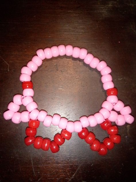 Kirby Bracelet, Kirby Crafts, Kirby Kandi, Character Kandi, Kandi Bracelets Ideas, Rave Bae, Kandi Singles, Pulseras Kandi, Kandi Beads