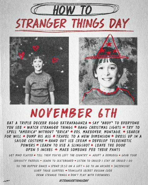 hi Stranger Things Day, Watch Stranger Things, Stranger Things Quote, Stranger Things Poster, Stranger Danger, Stranger Things Kids, Stranger Things Actors, Stranger Things Have Happened, Stranger Things Tv