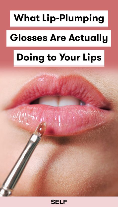 You may love your favorite lip gloss with built-in lip-plumper, but is it worth the time and money? This is what lip-plumping products are actually doing to your lips—such as causing temporary inflammation—and what you should do if you want real, long-lasting results for fuller lips. The Best Lip Plumper, Lip Gloss Plumping, Best Plumping Lip Gloss Drugstore, Best Lip Plumping Products, Best Lip Plumper Before And After, Lip Primer Before And After, Natural Ways To Plump Lips, Best Plumping Lip Gloss, How To Make Lip Plumper At Home