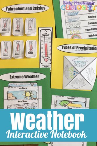 Free Weather Interactive Notebook - Limited Time! Weather Lapbook Free, Weather Lapbook, Types Of Precipitation, Weather For Kids, Cloud Activities, Lapbook Ideas, Types Of Weather, Weather Tools, Weather Temperature