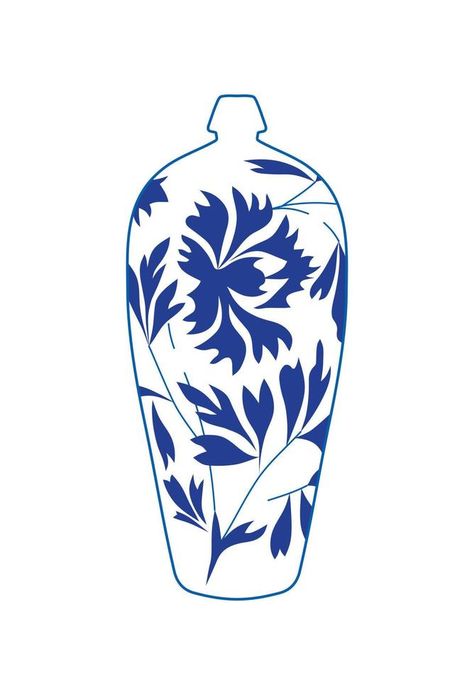 Chinese porcelain vase Vase Template, Chinese Porcelain Vase, Chinese Vase, Homeschool Art, Graphic Templates, Chinese Porcelain, Porcelain Vase, China Porcelain, Icon Illustration