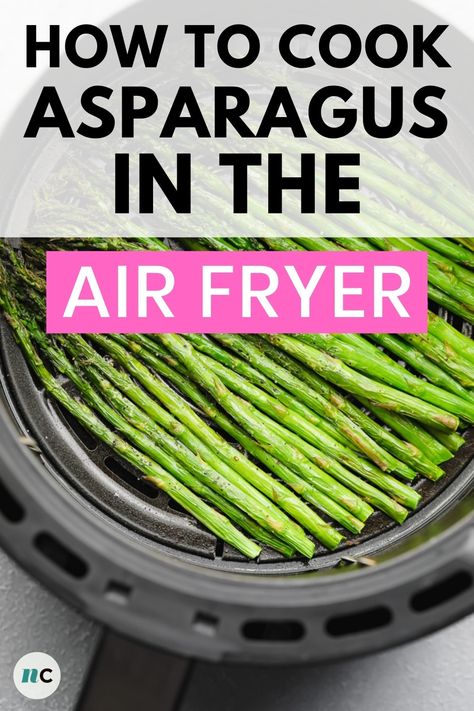 This Air Fryer Asparagus will be your new favorite way to enjoy asparagus! You only need 2 ingredients ( salt and pepper) and it's ready in about 10 minutes. Air Fried Asparagus, E2m Recipes, Air Fryer Asparagus, Fried Asparagus, Spring Side Dishes, Easter Side Dishes, Chicken Leg Recipes, Asparagus Fries, Mongolian Beef