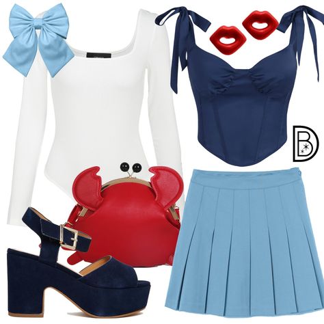 DisneyBound: Image Disney Bounding Ideas Inspired Outfits, Disney Bound Ariel, Ariel Outfit Ideas, Disney Princess Disneybound, Work Appropriate Halloween Costumes, Disneybound Ideas, Disney Park Outfit, Disney Character Outfits, Disney Bound Outfits Casual