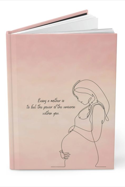 Pregnancy Calculator, Pregnancy Planner, Pregnancy Journal, Women Writing, Pregnancy Journey, Baby Bump, Thoughts And Feelings, Lined Page, Hardcover Journals