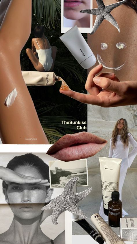 #moodboard #thesunkissclub #branding #branddesign #aestheticbrand #lifestyle #skincare #skincareaesthetic Editorial Moodboard Inspiration, Instagram Skincare Feed, Skincare Moodboard Aesthetic, Skincare Brand Aesthetic, Glow Up Moodboard, Beauty Brand Aesthetic, Cosmetics Moodboard, Aesthetic Skincare Brands, Skincare Collage