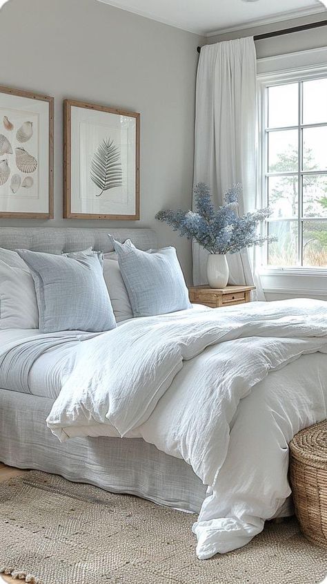 White And Blue Apartment Aesthetic, Light Blue Bedroom Accents, Light Blue Bedroom Aesthetic, Light Blue Room, Light Blue Dorm Room, Light Blue Dorm Room Ideas, Light Blue Dorm, Blue Dorm Room Ideas, Room Light Blue