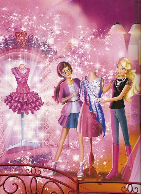 Barbie Cartoon | Barbie a Fashion Fairytale Movie Barbie A Fashion Fairytale, Barbie Fashion Designer, Barbie And Her Sisters, Fashion Fairytale, Fairy Whimsical, Barbie Art, Barbie Books, Barbies Pics, Fashion Design Books