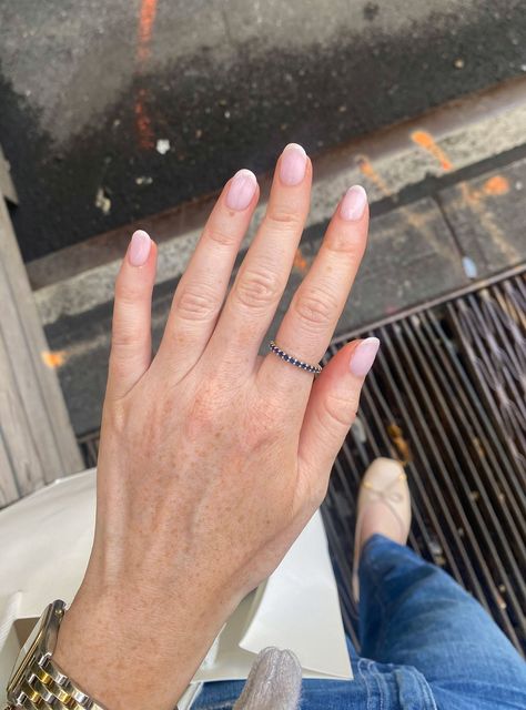 I Tried A “Muted French” Manicure & It Gives Effortlessness+null Natural Nails Length, Nails 2024 Trends Natural, Natural Nails No Gel, No Manicure Manicure, Barely There French Manicure, Natural Nails Manicure Polish, No Polish Manicure, Bare Manicure, Bare Nails No Polish