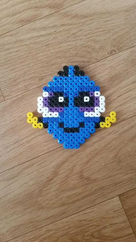 Dory Perler Bead Pattern, Hamma Beads Ideas Easy, Blue Perler Bead Patterns, Pyssla Ideas Easy, Melting Beads Ideas, Melty Bead Designs, Melt Beads Patterns, Modele Pixel Art, Hamma Beads Ideas