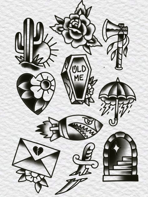 Ignorant Art, Wicca Tattoo, Halloween Sleeve, Traditional Tattoo Black And White, Small Traditional Tattoo, Traditional Tattoo Man, Traditional Tattoo Stencils, Traditional Tattoo Drawings, Old School Tattoos