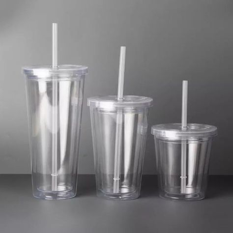 Plastic Coffee Cup, Plastic Cup With Straw, Plastic Coffee Cups, Drink Juice, Coffee Cup With Lid, Reusable Plastic Cups, Cup With Lid And Straw, Clear Cups, Drink Containers