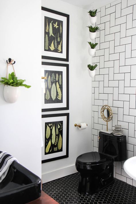 Mosaic Backsplash Kitchen, I Spy Diy, White Kitchen Tiles, Black Toilet, Room Black, Downstairs Bathroom, Upstairs Bathrooms, Bath Room, I Spy