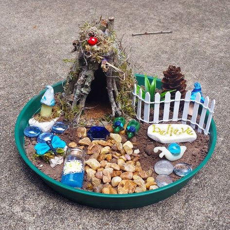 Fairy Garden Design Ideas, Fairy House Kit, Fairy Kit, Fairy Garden Kit, Fairy Garden Designs, Faeries Gardens, Mini Fairy Garden, Garden Kit, Terrariums Kits