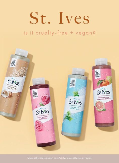 Is St. Ives Cruelty-Free and Vegan? St Ives Lotion, St Ives Products, St Ives Scrub, Beauty Hacks Dark Circles, Female Products, Apricot Scrub, Clean Beauty Products, Cruelty Free Brands, Beauty Products Photography