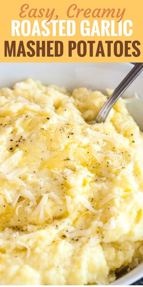 Roasted Mashed Potatoes, Garlic Mashed Potatoes Easy, Cheddar Mashed Potatoes, Garlic Mashed Potatoes Recipe, Parmesan Mashed Potatoes, Buttery Mashed Potatoes, Roasted Garlic Mashed Potatoes, Cheese Mashed Potatoes, Perfect Mashed Potatoes