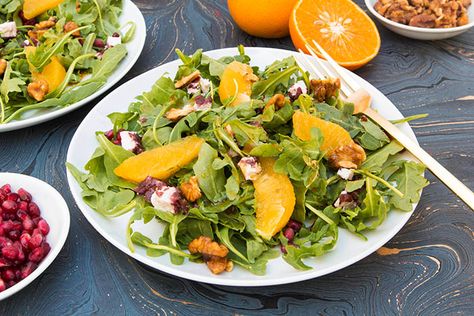 Tangerine Salad, Fresh Ingredient Recipes, Tangerine Juice, Recipes Learn, Eat Fresh, Lemon Olive Oil, Dinner This Week, Large Salad Bowl, Arugula Salad