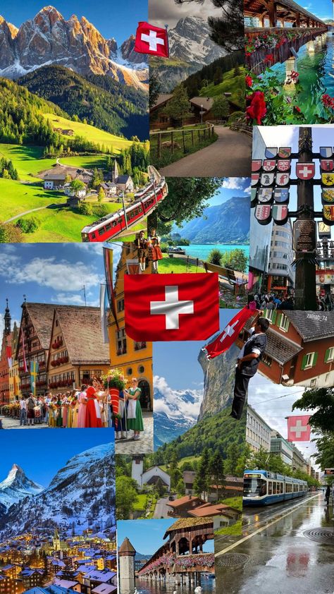 Switzerland Wallpaper Aesthetic, Travel Abroad Aesthetic, Europe Manifestation, Beautiful Vision Boards, Switzerland Wallpaper, Switzerland Aesthetic, Travel Infographic, Travel Picture Ideas, Vision Board Wallpaper