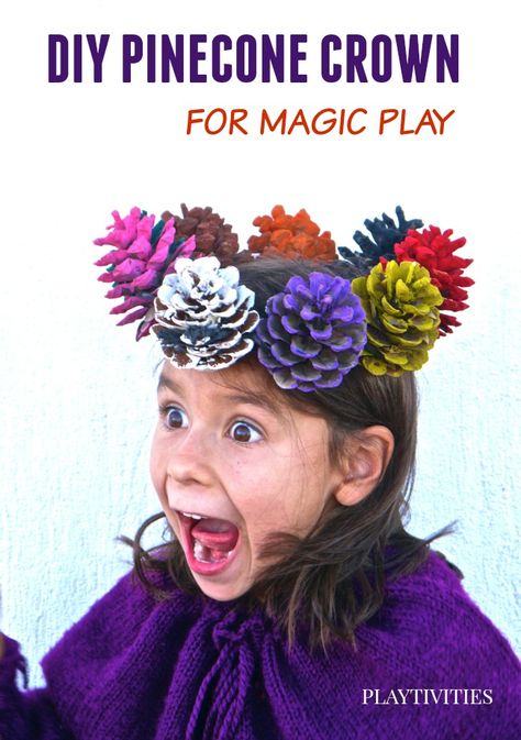 Pinecone Crafts Kids Can Play With Pinecone Costume, Pinecone Crafts For Kids, Costume Diy Kids, Fall Crafts And Activities, Pinecone Crafts Kids, Pinecone Crafts, Diy Pinecone, Crafts For Preschoolers, Cone Crafts