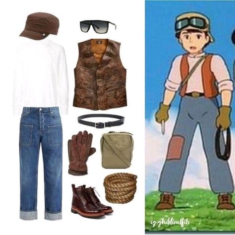 Ghibli Inspired Outfits Men, Studio Ghibli Outfits Men, Ghibli Outfits Men, Studio Ghibli Men, Studio Ghibli Ideas, Studio Ghibli Outfits, Emily Bunt, Ghibli Outfits, 18th Outfit