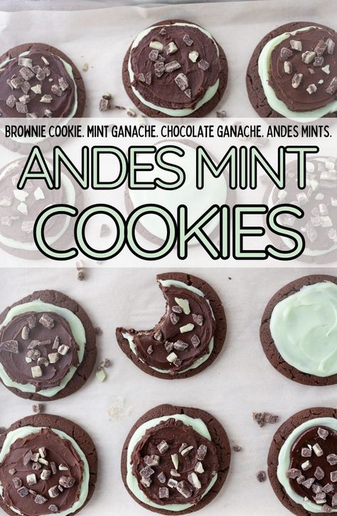 Andes Mint Cookies Crumble Cookie Copycat Recipe Andes Mint, Mint Cream Cookies, Hidden Mint Morsel Cookies, Hidden Mint Morsels, Aggie Blue Mint Crumbl Cookie, Mint Cookies Recipe, Gf Deserts, Copycat Cookies, Andes Mint Cookies