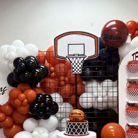 ONCE UPON AN OCCASION on Instagram: "KAIGH TURNS SIX 🏀🖤⛹🏼
____________________________________________________

POV - YOUR CLIENT TRUSTS YOU TO BRING THEIR DECOR VISION TO LIFE 🤩😍
____________________________________________________

Fun Fact - We do more than just Balloons 😎🎈

One Stop Shop 🛑
•Props
•Balloons
•Backdrops 
•Cutout Designs 
____________________________________________________

#basketball #basketballparty #basketballtheme #🏀 #six #kidsparty #kidspartyideas #kidspartydecor #kidspartyinspo #torontoballoons #6thbirthday

Venue @simplyplaykids" Basketball Backdrop, Basketball Party, Basketball Theme, Basketball Birthday, Star Party, Balloon Backdrop, Kids Party Decorations, One Stop Shop, Senior Year