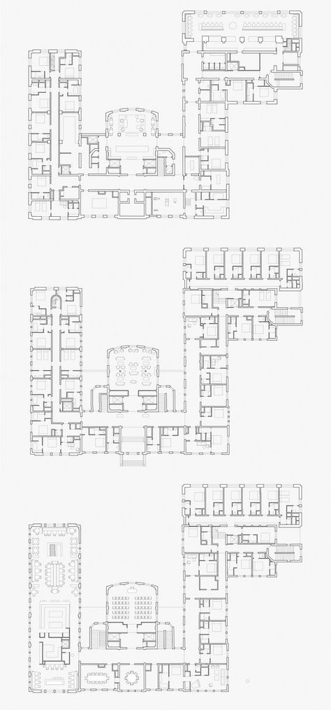 Pillows Grand Boutique Hotel Maurits at the Park | Amsterdam Former dissecting laboratory Amsterdam transformed into five-star hotel Boutique Hotel Floor Plan, 5 Star Hotel Floor Plan, Motel Design, Boutique Hotels Design, Truss Structure, Hotel Floor Plan, Hotel Floor, Glazed Brick, Hotel Plan