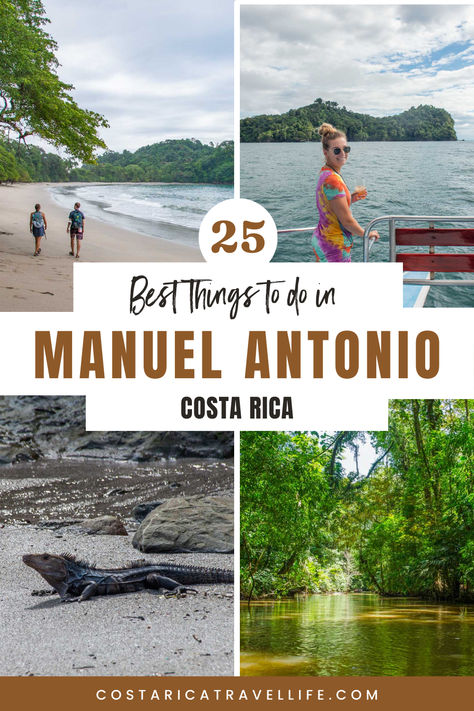 Interested about what to do in Manuel Antonio, Costa Rica? Dive into the 25 best activities beyond the National Park! From stunning beaches and thrilling adventures to wildlife encounters and vibrant nightlife, Manuel Antonio has something for everyone. Explore hidden gems, indulge in delicious cuisine, and soak up the laid-back vibe of this tropical paradise. Whether you're a nature lover, adventure seeker, or simply looking to unwind, Manuel Antonio promises an unforgettable experience. Manuel Antonio Costa Rica, Manuel Antonio National Park, Tropical Escape, Pin Design, Costa Rica Travel, Parasailing, Surf Lesson, Adventure Park, Travel Goals