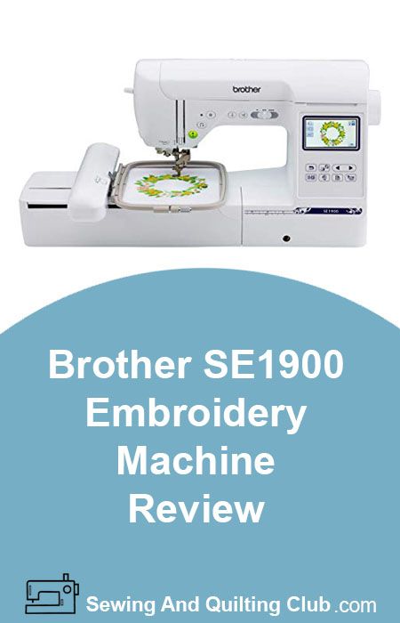 The Brother SE1900 Embroidery Machine Review, this model can bring your creative designs to life on its large 5 x 7 inch embroidery hoop Pe800 Embroidery Machine, Embroidery Machine Reviews, Quilt Club, Sewing And Embroidery, Brother Embroidery Machine, Start Sewing, Brother Sewing Machines, Sewing Machine Reviews, Sewing Room Organization