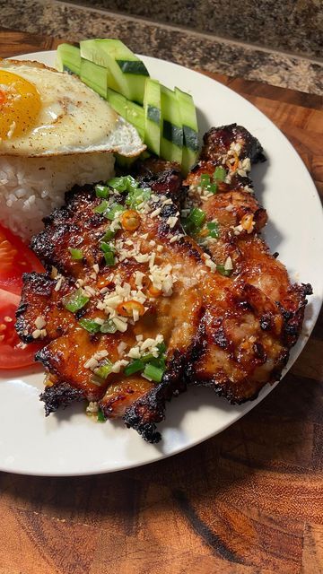 Lemongrass Pork Chops Vietnamese Air Fryer, Vietnamese Pork Chops Air Fryer, Vietnamese Pork Chops Marinade, Lemongrass Pork Chops, Vietnamese Pork Chops, Asian Pork Chops, Lemongrass Pork, Dark Soy Sauce, Asian Pork