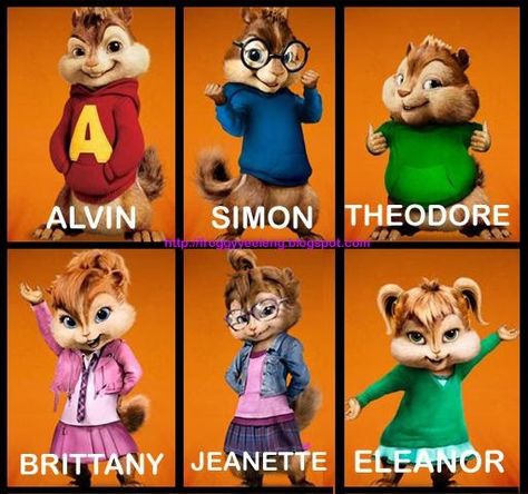 Watched Alvin and the Chipmunks 2: The Squeakquel !  Woohooooo~  I ♥ Chipmunks!  Theodore  is my favourite!  He's just too cute with his chu... Chippetts Halloween Costume, Brittany Alvin And The Chipmunks Costume, Chippetts Costume Halloween, Alvin Simon Theodore Halloween Costumes, Alvin Simon And Theodore Costumes, Brittany Chipette Costume, Simon Alvin And The Chipmunks Costume, Alvin And Brittany Costume, Chippetts Costume