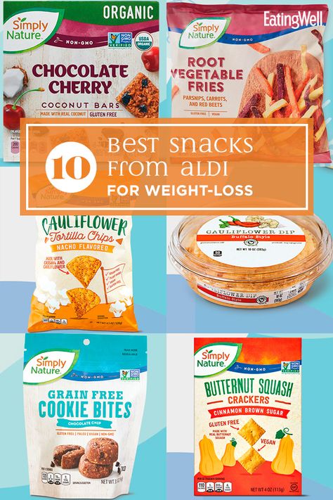 Whether you're following a certain weight-loss plan in the new year or you're just looking for a tasty new snack, Aldi is coming out with some great healthy options this month that will help you stick to your healthy eating goals. Check out our top picks, below. #healthysnacks #snacks #snackideas #healthysnackrecipes #healthysnackideas #healthyrecipes Healthy Food Swaps Snacks, Healthy Snacks From Aldi, Healthy Unprocessed Snacks, Low Calorie Packaged Snacks, Store Bought Low Calorie Snacks, Healthy Crackers Store Bought, Store Bought Protein Snacks, Aldi Healthy Snacks, Healthy Salty Snacks Store Bought