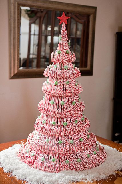 Peppermint Candy Cane Tree | Recent Photos The Commons Getty Collection Galleries World Map App ... Candy Cane Tree, Fete Saint Patrick, Candy Cane Christmas Tree, Creative Juice, Tree Centerpieces, Christmas Tablescape, Diy Candy, Christmas Goodies, Tree Ideas