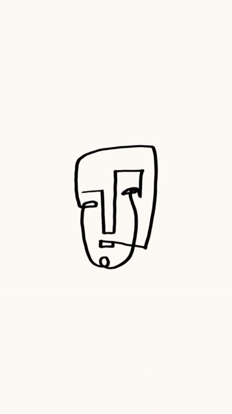 #art #wallpaper #faces #artsy #iphonewallpaper #iphone #inspiration #illustration #drawings #picasso Picasso Iphone Wallpaper, Minimal Sketch Tattoo, Simple Tattoos For Artists, Nothing Really Matters Tattoo, Picasso Tattoo Line, Cubist Tattoo, Artsy Tattoo Ideas, Picasso Wallpaper, Abstract Face Tattoo