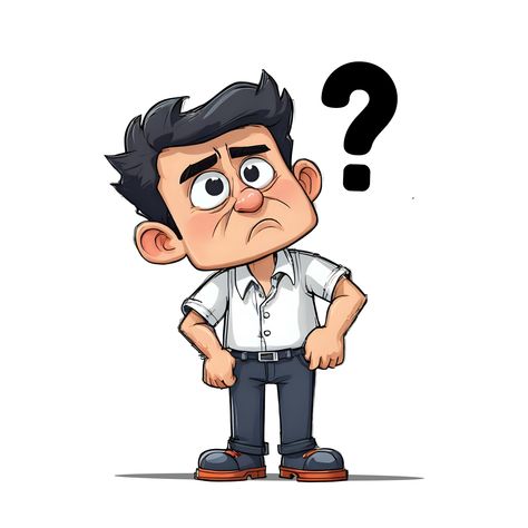 Man Reference, Man Cartoon, Cartoon Man, Cartoon Logo, Free Illustration, Question Mark, Free Illustrations, Cartoon Character, Free Graphic Design