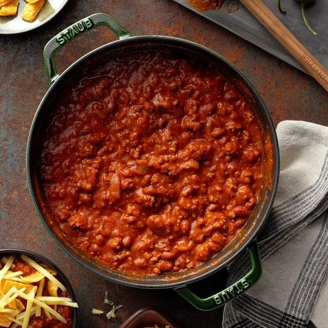 Chili Recipe Taste Of Home, Chili For A Crowd, Ultimate Chili Recipe, Pumpkin Sausage, Homemade Chili Seasoning, Banana Desserts, Pumpkin Chili Recipe, Best Chili Recipe, Pumpkin Chili