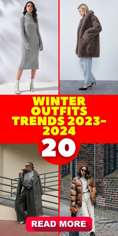 Prepare to make a lasting impression this winter as you explore our winter outfits trends 2023 - 2024. From casual fall fashion to glamorous dressy looks, we've compiled an array of options for women. Stay at the forefront of fashion and remain snug during the chilly weather with these trending winter styles for 2023 and 2024. Turtleneck Under, Outfits Cold, Weather Outfits, Trendy Outfits Winter, Winter Outfits Cold, Trends 2023, Winter Mode, Fashion Trends Winter, Style Winter