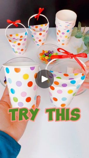 1.7M views · 19K reactions | Party Favors From Paper Cup Craft #fbreels #trendingreels #youtubeshorts #partyideas #goodiebag #crafting #favorboxes #hacks #easycrafts #fun #creative | Kitchen Meals | Kitchen Meals · Original audio Candy In A Cup Gift Party Favors, Diy Candy Bags Ideas, Candy Cups Ideas, Paper Cup Crafts For Kids, Birthday Party Gift Bag Ideas, Diy Party Packs, Brownies Ideas, Recipe Gifts, Paper Objects