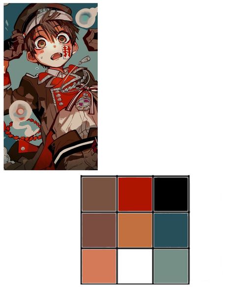 Anime Character Color Palette, Color Pallets Character Design, 90s Anime Color Palette, Movie Color Palette, Retro Color Palette, Red Colour Palette, Color Schemes Colour Palettes, Cute Desktop Wallpaper, Digital Art Beginner