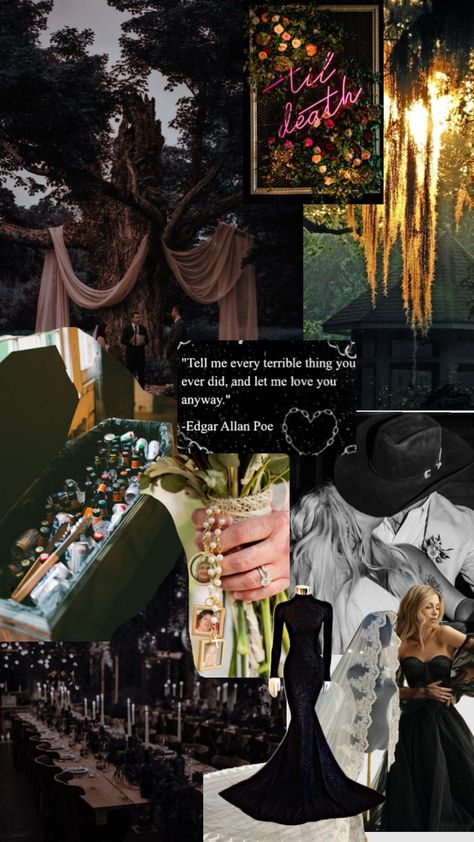 Southern gothic wedding Southern Gothic Wedding, Gothic Wedding Theme, Forest Cottage, Cottage Wedding, Let Me Love You, Moody Wedding, Hades And Persephone, Southern Gothic, Gothic Wedding