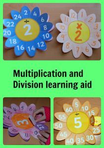 Multiplication and Division Flower Learning Aids - Ofamily Blog                                                                                                                                                                                 More Waldorf Math, Multiplication Activities, Teaching Multiplication, Math Division, Math Crafts, Math Multiplication, Multiplication Facts, Multiplication And Division, Math Videos