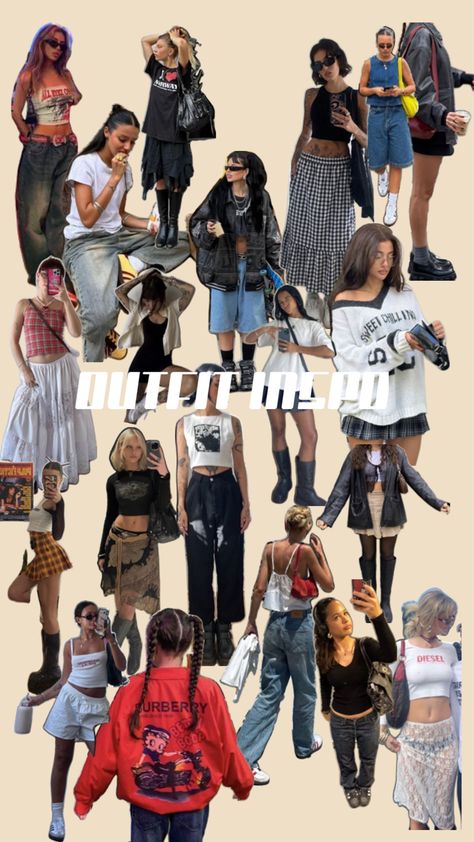 Outfit inspo for the girls who have clothes but don’t know what to wear Which Outfit Would You Wear, Cool Girl Aesthetic Outfits, Outfits Moodboard, Street Wear Girl, Ideal Aesthetic, Best Instagram Feeds, Outfit Boards, Collage Outfits, Summer City