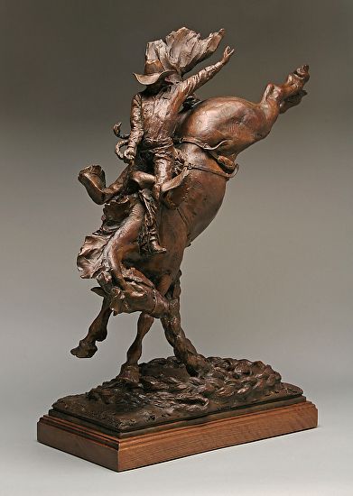 Hang Time by Con Williams Bronze ~ 28" x 22" Cowboy Sculpture, Native American Drawing, Western Sculpture, Bronze Sculpture Art, Western Photography, Classic Sculpture, Bronze Art, Western Artist, Chainsaw Carving