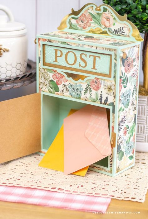 FREE Vintage Letterbox – Intricate Cut File - Designs By Miss Mandee. 3D, antique, Cricut, cut file, design, DIY, free, free cut files, free SVG, freebie, letter, letterbox, letters, mail, mailbox, paper craft, papercraft, post, postbox, retro, silhouette, svg, vintage, Vintage Letterbox. Money Wrapping Ideas Cash Gifts, Unique Gift Wrapping Ideas Creative, Unique Gift Wrapping Ideas Birthdays, Money Wrapping Ideas, Diy Letter Boxes, Creative Christmas Wrapping, Wrapping Ideas Creative, Gift Wrapping Ideas Creative, Unique Gift Wrapping Ideas