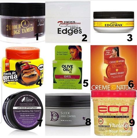 Black Hair 4c, Best Edge Control, 4a Natural Hair, Products For Natural Hair, Natural Hair Gel, Best Natural Hair Products, Edges Hair, Edge Control, 4c Natural Hair